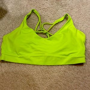 Athleta Neon Green Sports Bra